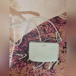 Mink color Calvin Klein crossbody.